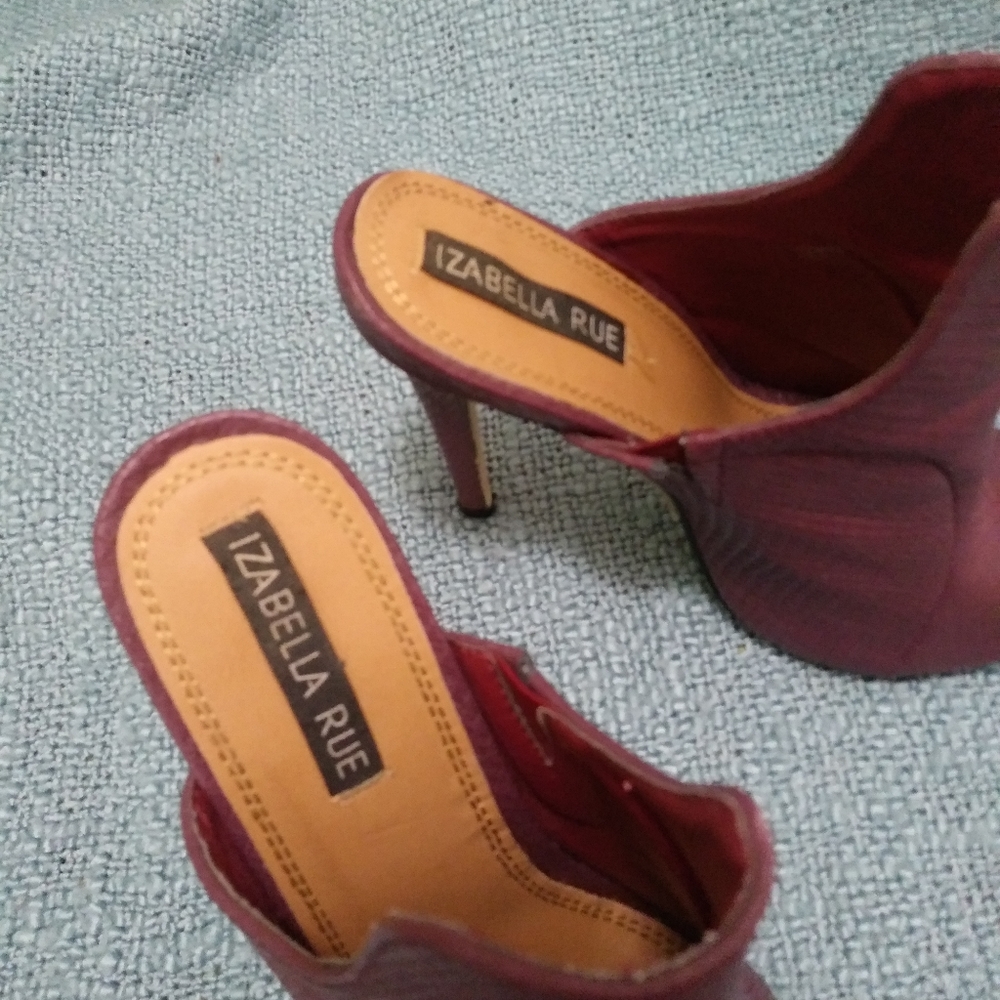 Purple snake skin heels shoes - Picture 7 of 7